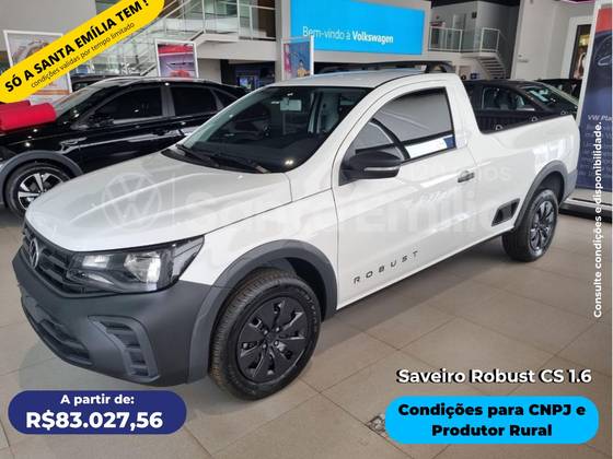 VOLKSWAGEN SAVEIRO 1.6 MSI ROBUST CS 16V FLEX 2P MANUAL VOLKSWAGEN SAVEIRO 1.6 MSI ROBUST CS 16V FLEX 2P MANUAL